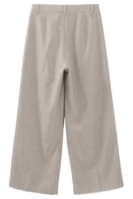 GIRLS’ GREY WIDE LEG TROUSERS WITH WHITE SIDE BANDS 4