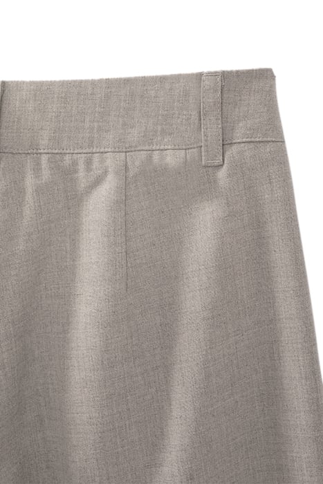 GIRLS’ GREY WIDE LEG TROUSERS WITH WHITE SIDE BANDS 8
