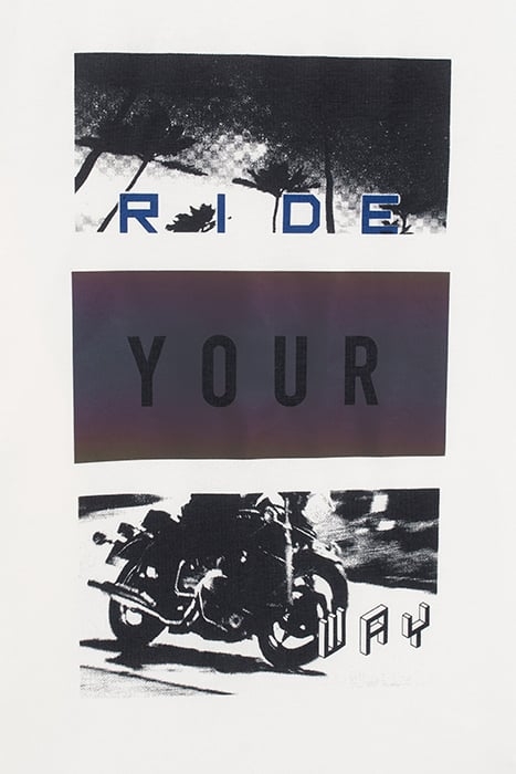 BOYS’ WHITE RIDER TRIPTYCH IMAGE T-SHIRT 4