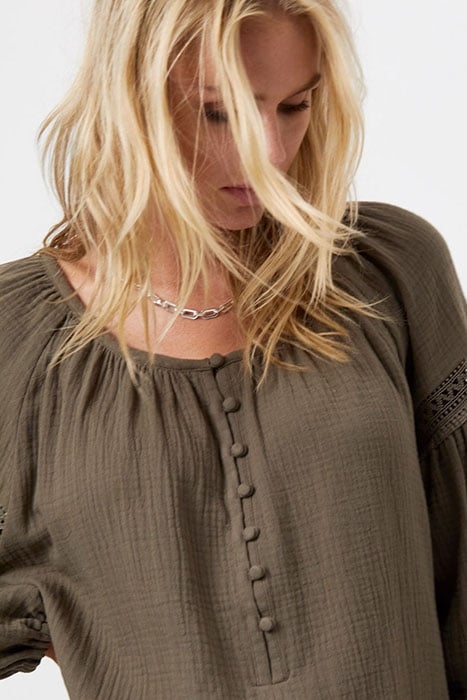 D6CHELSEY MAXI DRESS THYME GREEN 5