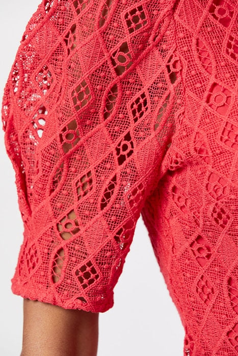 D6MARLEY LACE DRESS RUBY GRAPEFRUIT 5