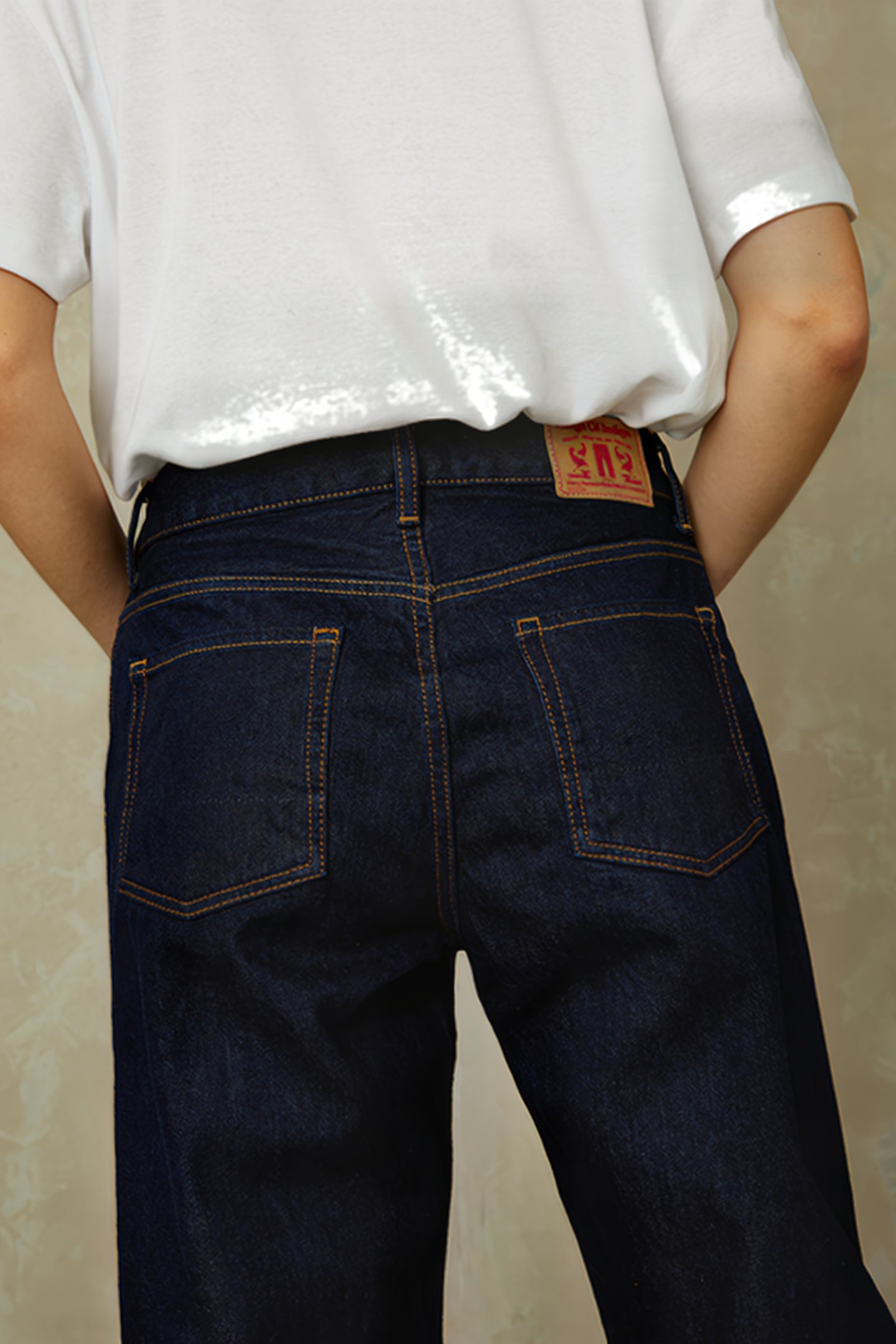 CAROLINE CROPPED SELVAGE CLEAN QUARZO ORGANIC RINSE 2