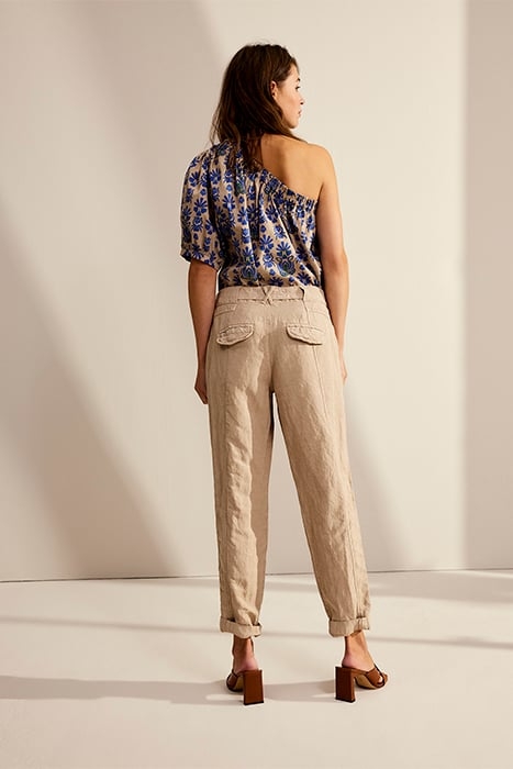 LOOSE FIT PANTS FLOWY LINEN TENCEL ALPACA 2