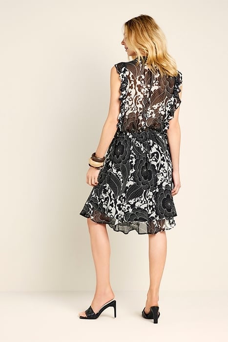 DRESS BOLD FLOWER BLACK 2