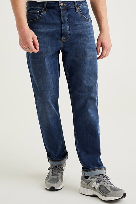 5-POCKET MID WAIST DARK BLUE 1