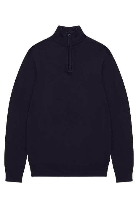 HALF ZIP KNIT SWEATER DARK NAVY 3