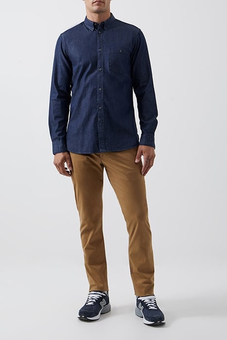 DENIM LONG SLEEVE SHIRT DARK WASH 1