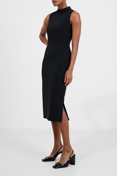 ECHO CREPE MOCK NECK DRESS BLACKOUT 2