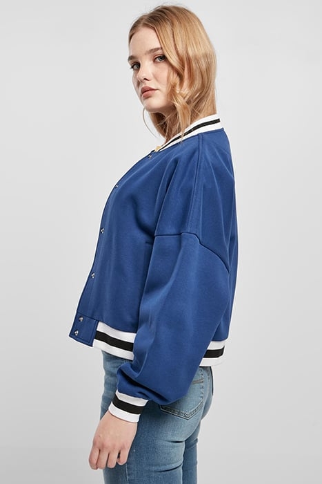 LADIES OVERSIZED COLLEGE SWEAT JACKET SPACEBLUE 6
