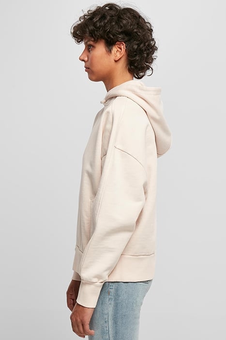 LADIES HEAVY TERRY GARMENT DYE HOODY PINK 6