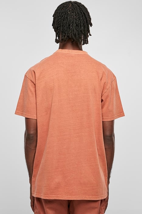 HEAVY OVERSIZED GARMENT DYE TEE TERRACOTTA 2