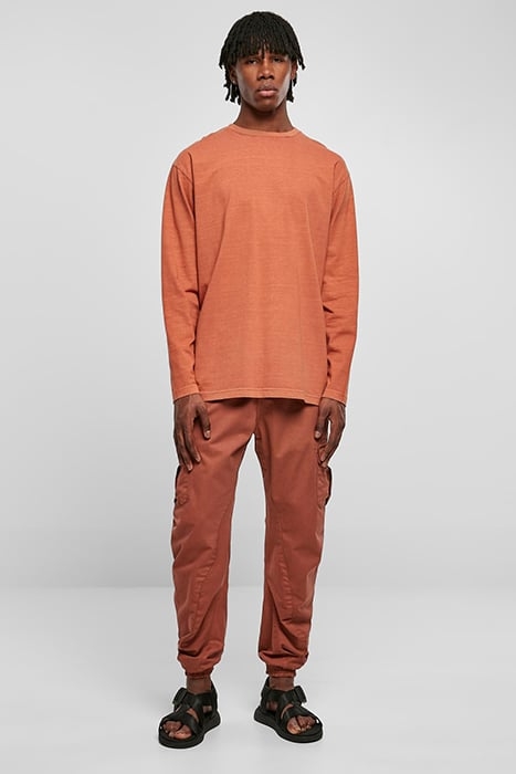 HEAVY OVERSIZED GARMENT DYE LONGSLEEVE TERRACOTTA 3