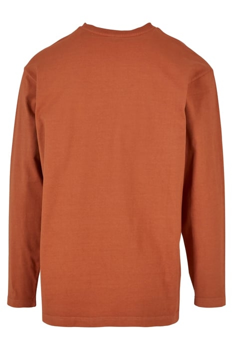 HEAVY OVERSIZED GARMENT DYE LONGSLEEVE TERRACOTTA 5