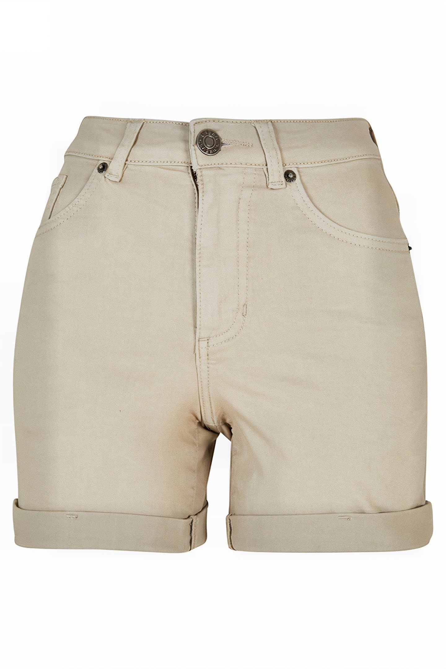 LADIES COLORED STRECH DENIM SHORTS SOFTSEAGRASS 4