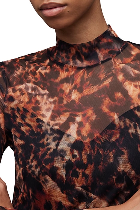 HANNA SPARK DRESS BROWN 5