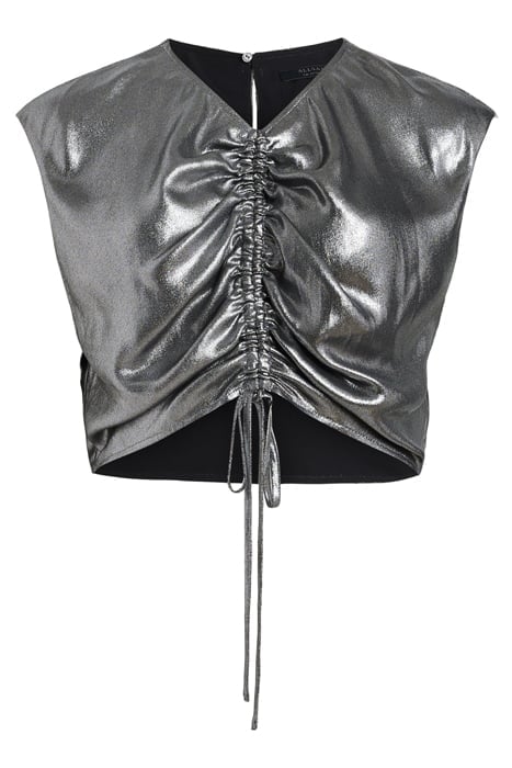 CARLA METALLIC TOP GUNMETAL GREY 4