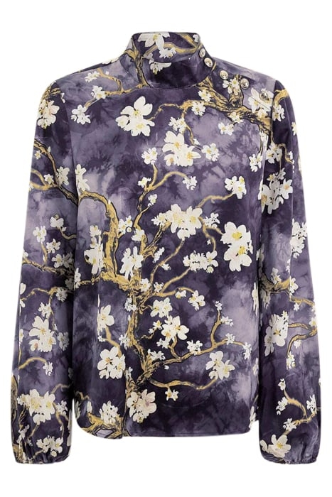 MARCIANO BY GUESS BLOSSOM BLOUSE BLACK CAVE 4