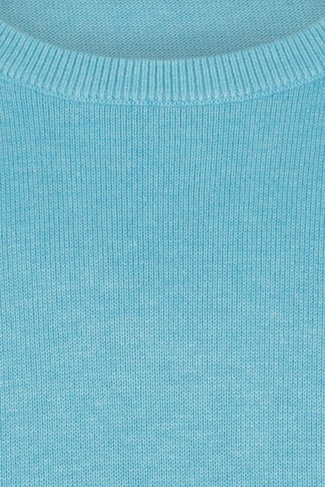 C NECK SWEATER AQUA 3