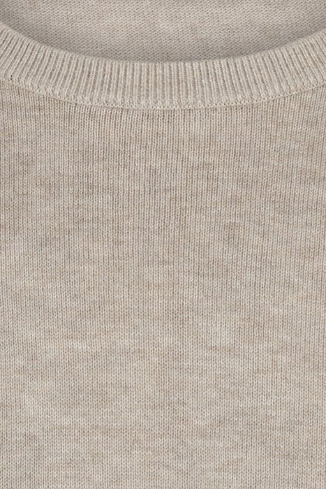 C NECK SWEATER SAND 3