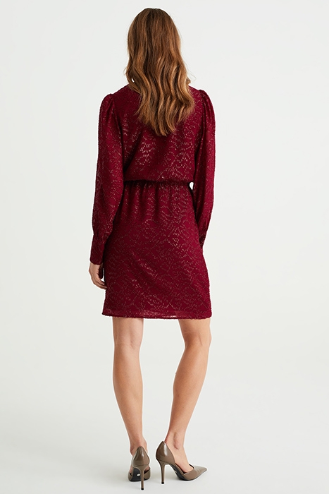DRESS SHORT BURGUNDY RED 2