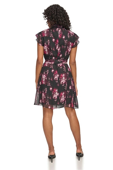 FLUTTER SLV MOCK NEC BLK/MAROON 2