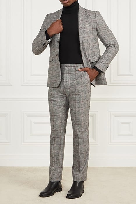 SEAN NOTCH BLAZER BLACK/WHITE/RED CHECK 6