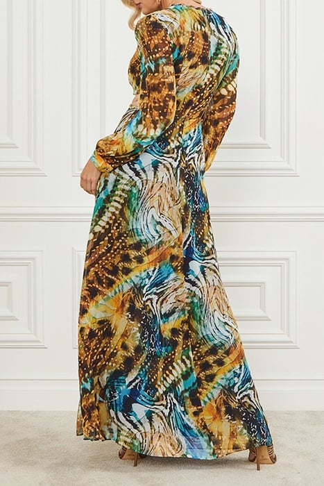 MARCIANO BY GUESS URSULA GOWN SOLID EUTOPIA MAXI DRESS PRINT 2