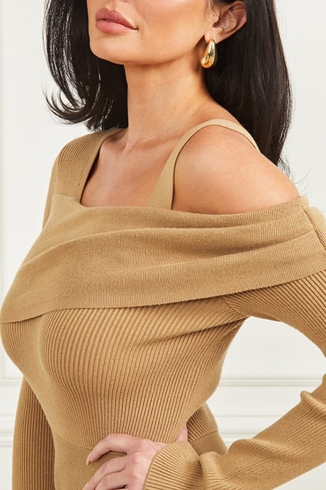 MARCIANO BY GUESS FIT & FLARE DINAH MACCHIATO MINI DRESS MUL 7