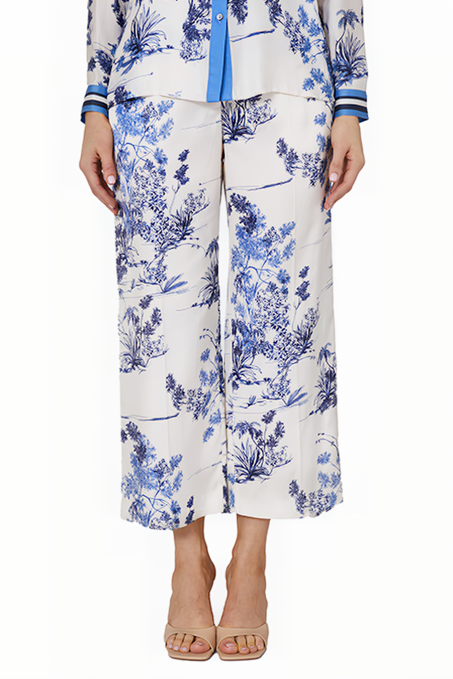 PRINTED CROPPED TROUSERS FANTASY 6