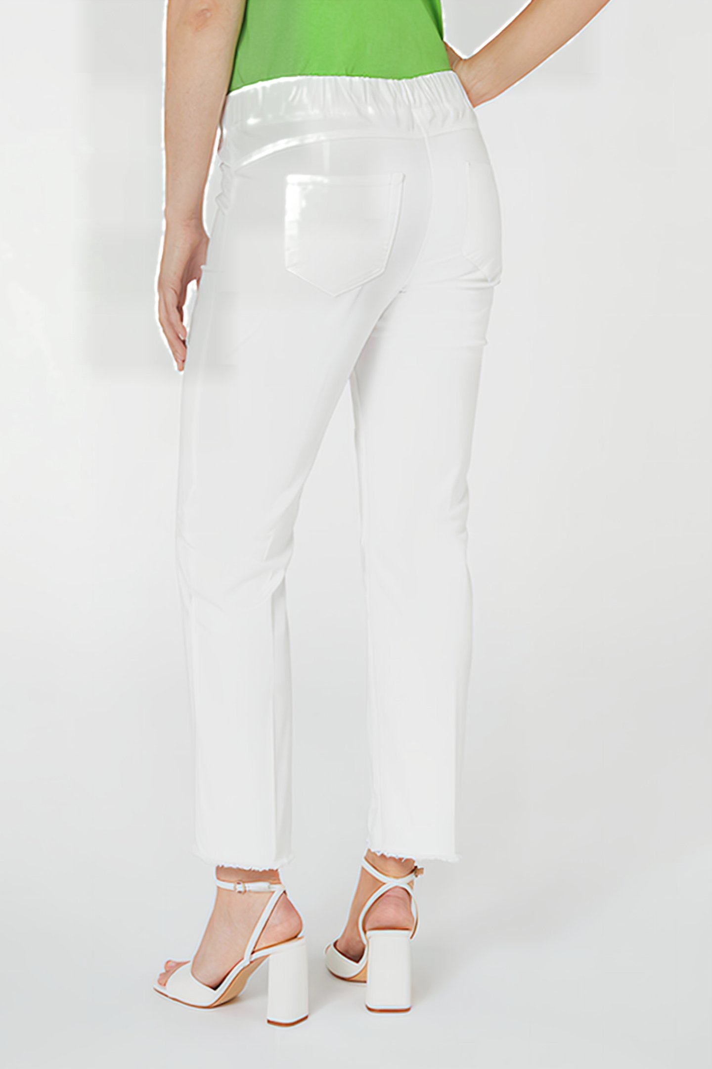GARMENT-DYED JEGGINGS WHITE 2