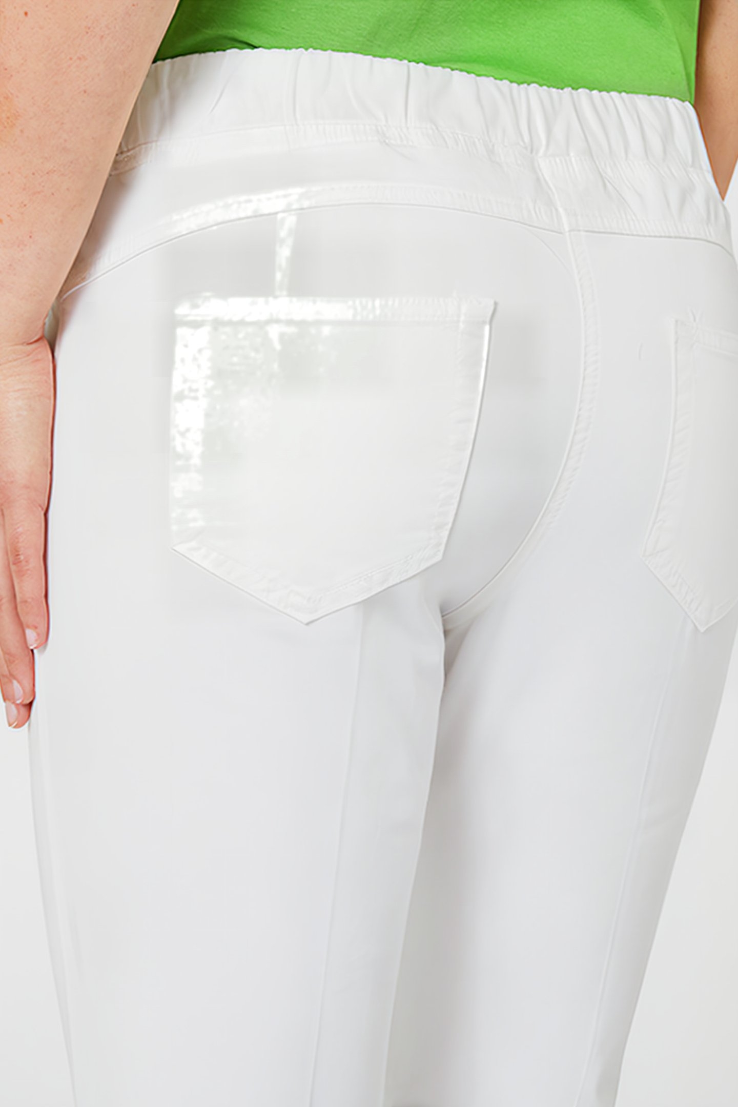 GARMENT-DYED JEGGINGS WHITE 6