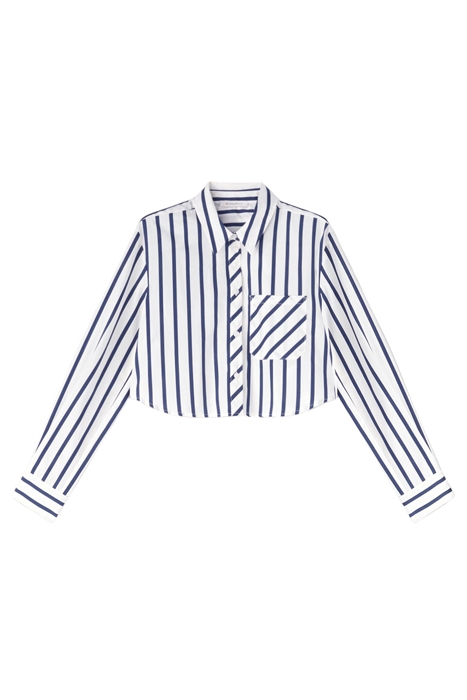 STRIPED CROPPED SHIRT WHITE 3