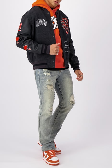LOGISTICS VARSITY JACKET GREY 4