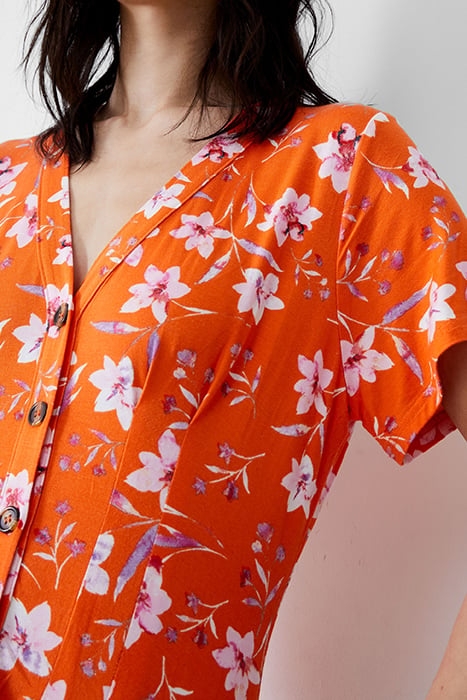 CAMILLE FLIPPY BTN DRESS KNEE MANDARIN 5