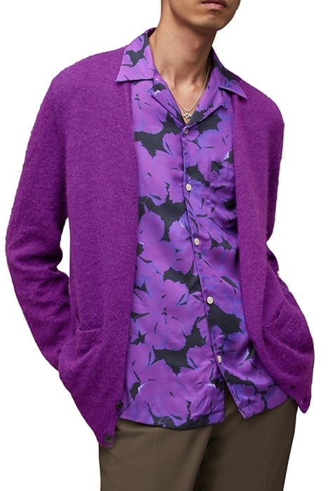 KENNEDY CARDIGAN ELECTRIC PURPLE 1