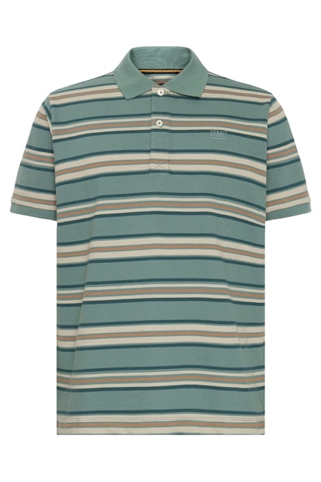 FITZSI MULTI STRIPE POLO OCEAN TEAL 1