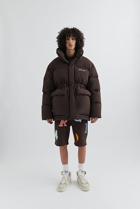 NEBRASKA DOWN PARKA BROWN 1