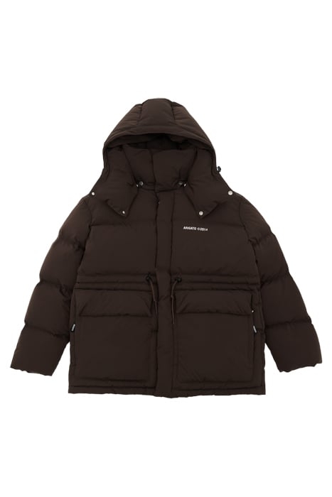 NEBRASKA DOWN PARKA BROWN 3