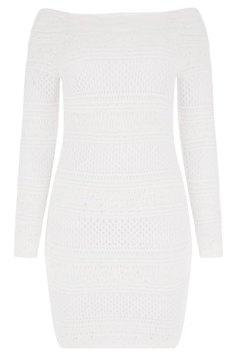 GUESS ECO LS OPEN BK CROCHET A PURE WHITE 4