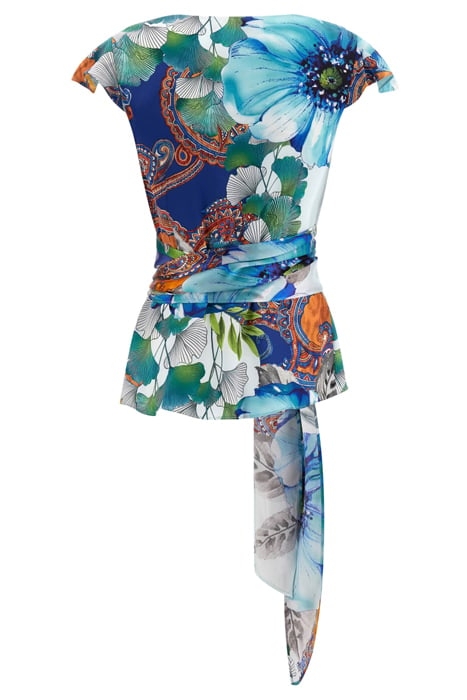 MARCIANO BY GUESS MADELYN TOP LUCKY CHARM BLOUSE PRINT 2