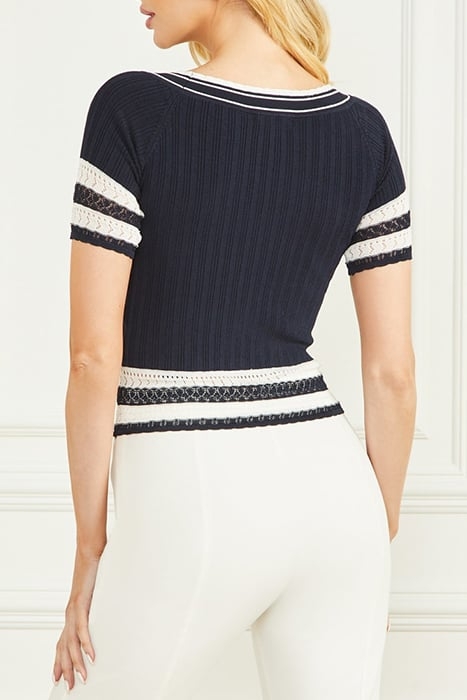 OLIVIA OFF SHOULDER GALAXY BLUE A713 2