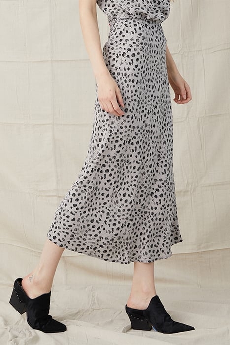 BIAS MIDI SKIRT SOFT STONE DOT 3