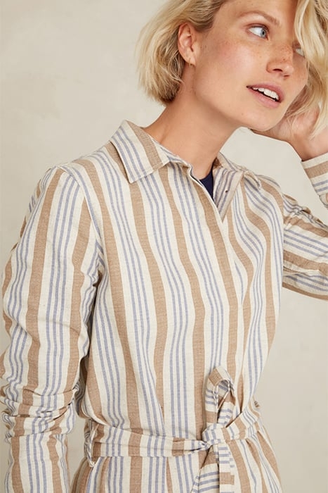 MAGGY ECRU HEMP STRIPE 5