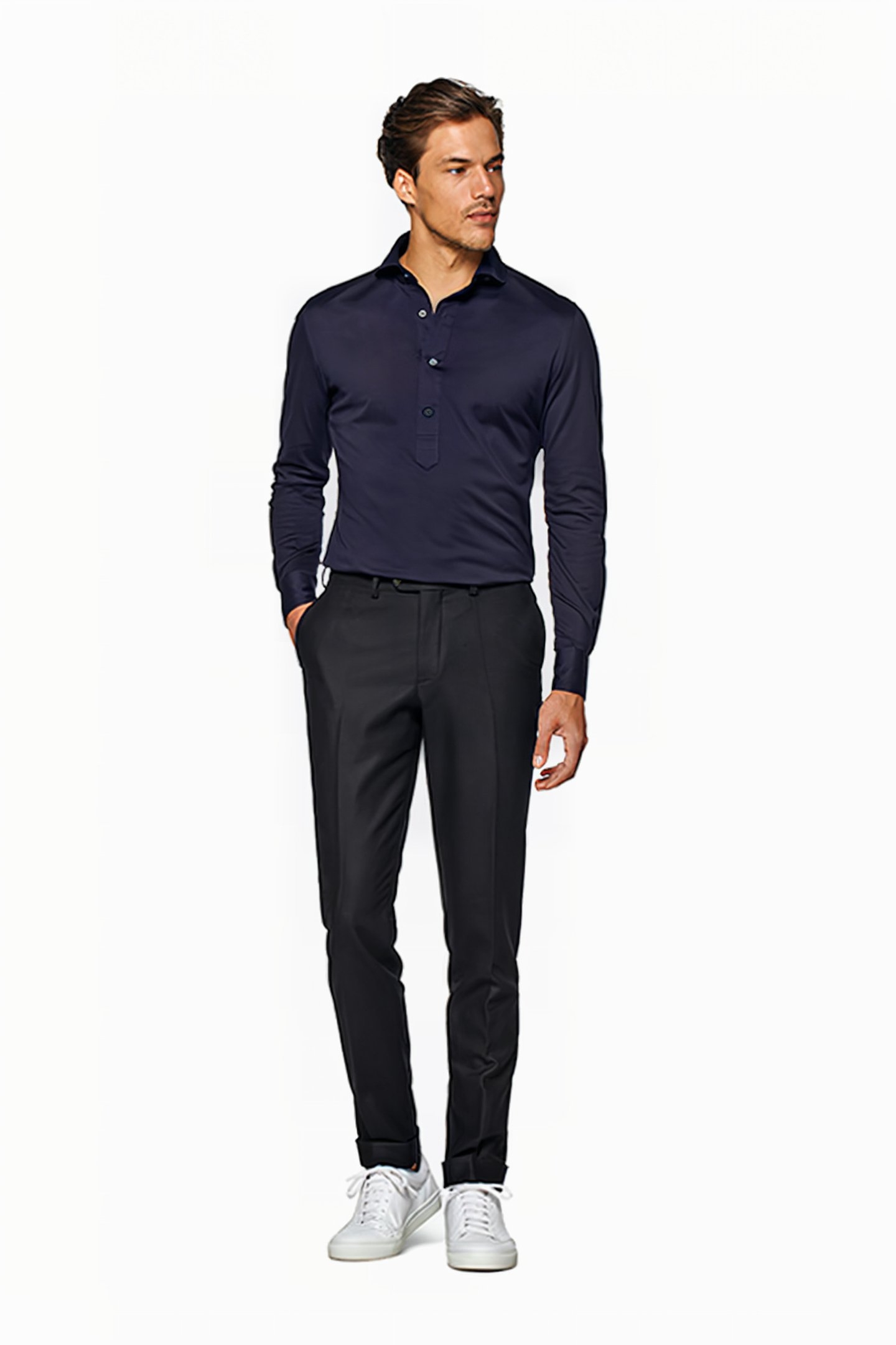 TROUSERS-NAVY NAVY 3