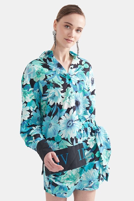 LA-SBFLORAL BLUE BLOUSE BLUE 5