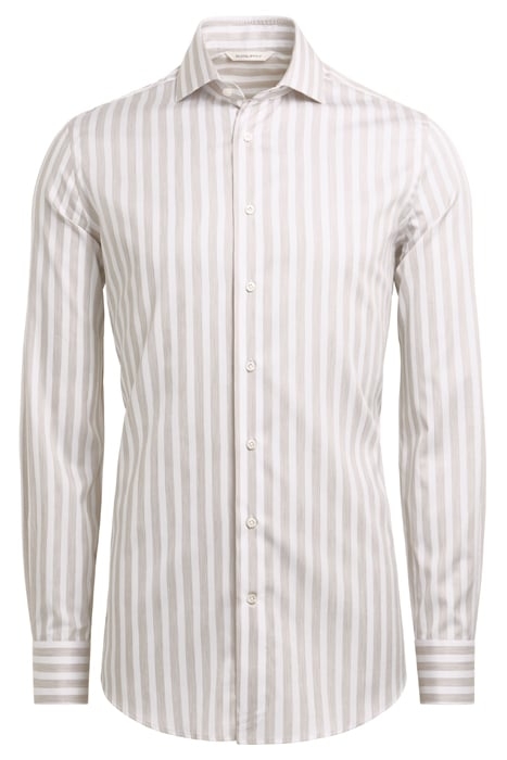 SAND STRIPE COTTON TENCEL LIGHT BROWN 4