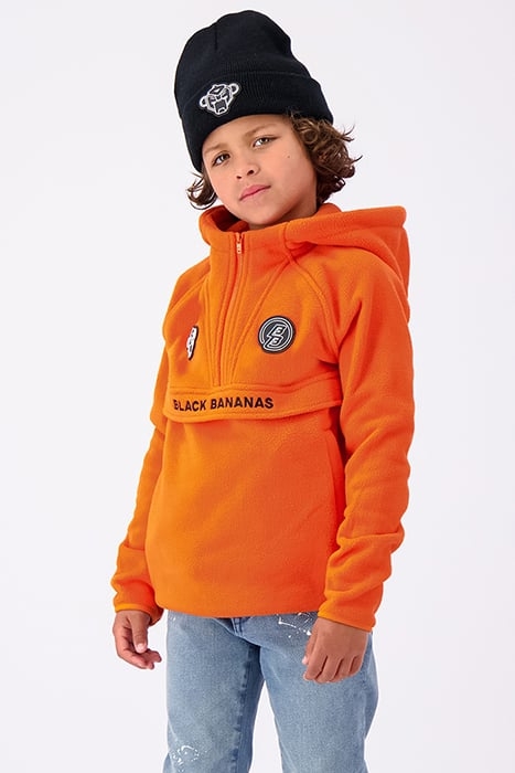 JR ANORAK FLEECE HOODY ORANGE 5
