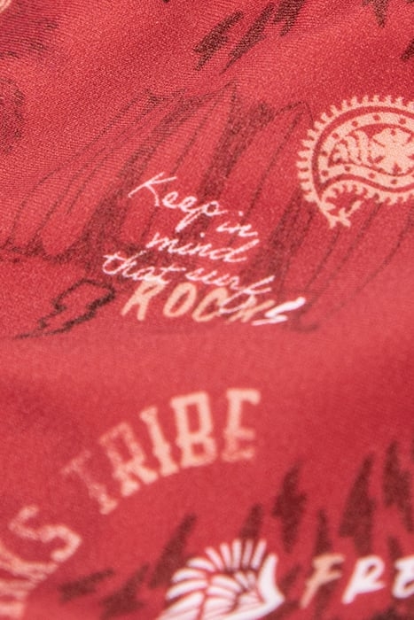 GIRLS’ RED SURF-ROCK PRINT BIKINI 5