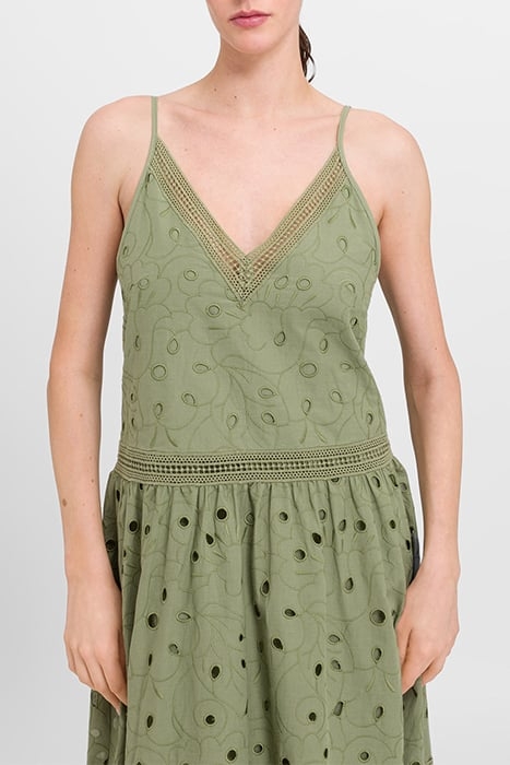 MICHAELA MAXI LENGTH STRAP DRESS MEADOW GREEN 5