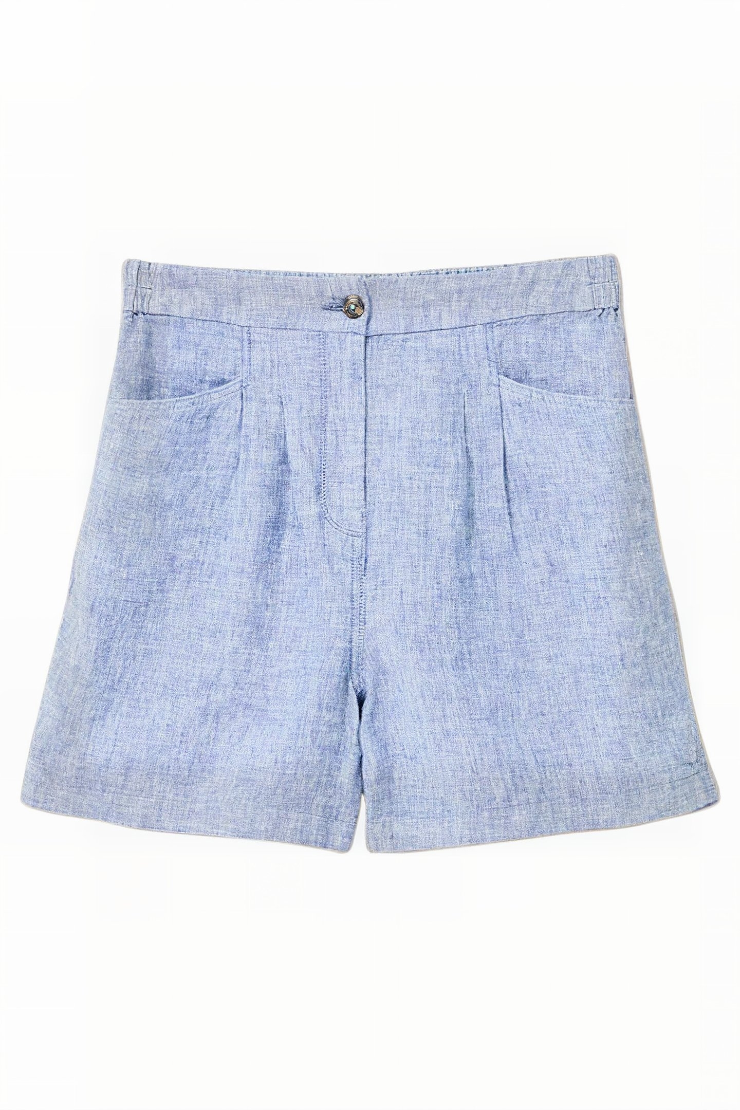 ROWENA LINEN SHORT CHAMBRAY BLUE 4